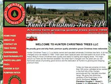 Tablet Screenshot of hunterchristmastrees.com